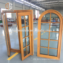 Double Glazing Timber with round top double hung window